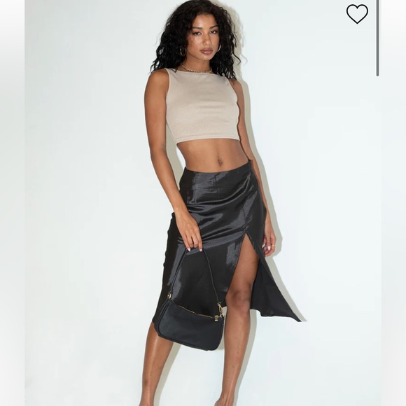 Princess Polly NIA MIDI SKIRT BLACK - Picture 2 of 4